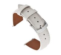 NKCVEZBW Compatible con correas de reloj liberación rápida 18/19/20/22 mm, material lona impermeable cuero y caucho FKM patrón tropical, correa icónica(White Pin Buckle,22mm)