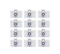 NKCVEZBW Compatible con Deebot X1/T10 Omni Dust Box, Rodillos, cepillos, Bolsas for Polvo, paños de fregona, repuestos(12 Dust Bags)
