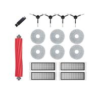 NKCVEZBW Compatible con Q Revo P10 A7400RR Repuestos Cepillo Lateral Principal Filtro HEPA Soporte for mopas Bolsa for Polvo Robot Aspirador(Pink)