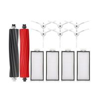 NKCVEZBW Compatible con Q8 MAX, Plus, +, Q5 Pro y Piezas de Repuesto Accesorios. Cepillo Lateral Principal. Filtro HEPA(12pcs-2)