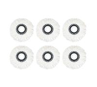 NKCVEZBW Compatible con Repuesto de Cabezal trapeador Universal, trapeadores giratorios 360°, microfibras Redondas 16 mm, Herramienta Limpieza for el hogar, Accesorios paño for(6 pcs)