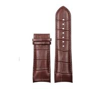NKCVEZBW Correa de cuero compatible con Tissot Couturier T035 T035627 T035407 T035617 1853. Cierre mariposa for hombre, 22, 23 y 24 mm(Brown-no buckle,22mm)