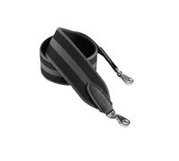 NKCVEZBW Correa de lona 5cm ancho tejida con cuero cosido a mano, Compatible accesorios for bolsos Evelyne, bricolaje(Silver buckle,110cm)