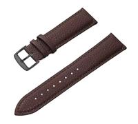 NKCVEZBW Correa de reloj de cuero de 12 mm, 14 mm, 16 mm, 18 mm, 20 mm y 22 mm compatible con relojes de pulsera for hombre y mujer.(Brown-BK,22mm)