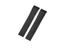 NKCVEZBW Correa de Reloj de Silicona Suave y elástica Compatible con la Correa de Reloj Patek Philippe 5167R Grenade Aquanaut Series de 21 mm(Black-No Buckle)