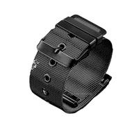 NKCVEZBW Correa milanesa de liberación rápida, brazalete universal compatible con DW 18 mm, 20 y 22, malla acero inoxidable 0.4, correa repuesto compatible relojes inteligentes(Black,20MM_NO LOGO)