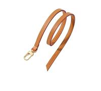 NKCVEZBW Reemplazo de correa hombro Vachette hecho a mano compatible con accesorios LV Mini Pochette NM Vintage Felicie(Dark Brown)