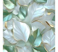 NKDYVB Acuarela Boho Floral Papel pintado autoadhesivo Hoja floral verde Papel de contacto extraíble para pared decorativa de armario de baño y dormitorio 45cm x 1000cm