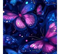 NKDYVB Mariposa brillante de dibujos animados 45cm x 600cm Papel pintado autoadhesivo para la pared del dormitorio La chica mariposa Papel de contacto para gabinetes Papel de pared autoadhesivo
