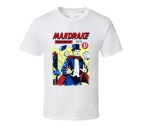 NKFTYTIUU 1 Cent Comic Mandrake The Magician T ShirtWhite3XL
