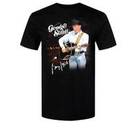NKFTYTIUU George Strait Tour Signature Shirt Gift For Fans Men All Size T ShirtBlackS