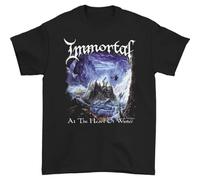 NKFTYTIUU Immortal At The Heart of Winter Metal Men T Shirt TeeBlackS