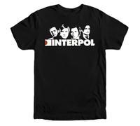NKFTYTIUU Interpol Band Team on Paul Bank Daniel Kessler Turn On The Bright Lights T ShirBlackM