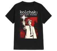 NKFTYTIUU Kolchak The Night Stalker 70s Short Sleeve T shirtBlackXL