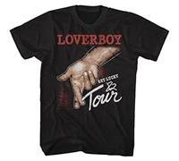 NKFTYTIUU Loverboy Get Lucky Band T Shirt Size Gifl For FanBlackXXL