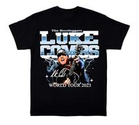 NKFTYTIUU Luke Combs World Tour 2023 Luke Combs Tour Shirt T Shirt All SizesBlackS