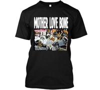 NKFTYTIUU Mother Love Bone American Music Graphic Retro T Shirt SizeBlackXXL
