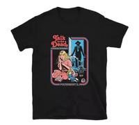 NKFTYTIUU Talk to The Dead T ShirtBlackS