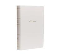 NKJV, Gift and Award Bible, Leather-Look, White, Red Letter, Comfort Print: Holy Bible, New King James Version