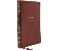 NKJV Holy Bible, Giant Print Center-Column Reference Bible, Brown Leathersoft, 72,000+ Cross References, Red Letter, Comfort Print: New King James Version: Holy Bible, New King James Version