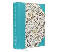 NKJV, Journal the Word Bible, Large Print, Cloth over Board, Blue Floral, Red Letter: Reflect, Journal, or Create Art Next to Your Favorite Verses