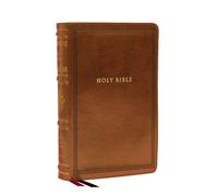 NKJV Large Print Reference Bible, Brown Leathersoft, Red Letter, Comfort Print (Sovereign Collection): Holy Bible, New King James Version