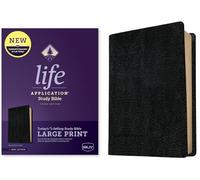 NKJV Life Application Study Bible Third Edition, Large Print: Nkjv Life Application Study Bible, Red Letter, Bonded Leather, Black