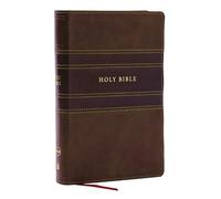 NKJV Personal Size Large Print Bible with 43,000 Cross References, Brown Leathersoft, Red Letter, Comfort Print: New King James Version, Brown, ... Cross References, Red Letter, Comfort Print