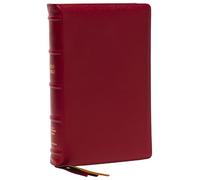 NKJV, Thinline Reference Bible, Large Print, Red Premium Goatskin Leather, Premier Collection, Comfort Print: Holy Bible, New King James Version