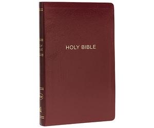 NKJV, Thinline Reference Bible, Leather-Look, Burgundy, Red Letter, Comfort Print: Holy Bible, New King James Version