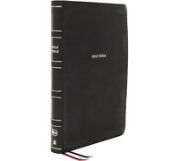 NKJV, Thinline Reference Bible, Leathersoft, Black, Red Letter, Comfort Print: Holy Bible, New King James Version