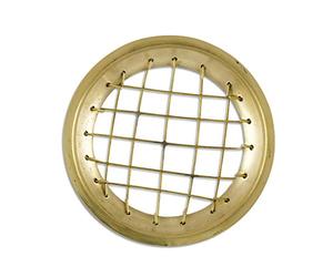 NKlaus Ø 7cm rejilla de recambio de latón dorado rejilla de recambio para quemador de incienso accesorios para quemadores de incienso 3302