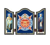 NKlaus 1404 GM Ojo de Dios que todo lo ve Tríptico de iconos cristianos Vsevidjashhee Oko
