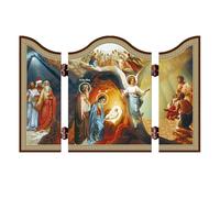 NKlaus 1432 Nacimiento de Jesucristo Icono cristiano de Navidad Rozhdestvo Hristovo