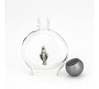 NKlaus 14365 Miraculosa Empfängis - Botella de agua bendita (cristal, 15 ml, 6,5 x 5 x 2 cm), diseño redondo