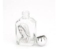 NKlaus 15 ml de agua bendita sagrada de cristal, rectangular, diseño de Madonna 6 x 3 x 2 cm, peregrinación 14355