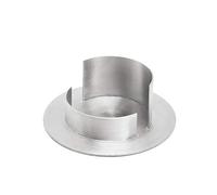 NKlaus 1x Portavelas 4cm de Altura Bautizo Vela comunión hasta 6cm candelabro de latón niquelado Boda 2804