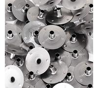 NKlaus 200 DOCHTFUß Ø 3,0mm mecha de tealight pie de metal placa de soporte de velas cera para mecha de fibra de vidrio mecha de algodón hasta 3,0mm H: 6,4mm 4169