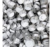 NKlaus 200 Unidades de Portavelas Estándar Ø 37,5mm para Velas de Té de Aluminio - Caja Vacía de Velas de Té DxH 3,75x1,5cm - Cuenco 1212