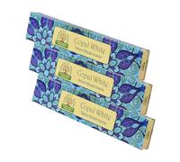 NKlaus 3 varillas de incienso blanco Copal - 45 g de incienso tradicional indio, aroma natural para limpieza energética, meditación y rituales