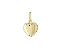 NKlaus 375 cadenas colgantes de oro amarillo corazón alto pulido 6,5x6,3mm damas niñas 4904