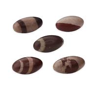 NKlaus 5 unidades de Shiva Lingam aprox. 3 cm, símbolo sagrado de conexión espiritual, meditación, 14926