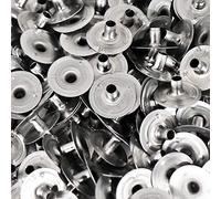 NKlaus 500 WICK Ø 3,0mm mecha de candelita pie metálico soporte de mecha cera para mecha de fibra de vidrio mecha de algodón hasta 3,0mm H: 6,4mm 4173