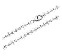 NKlaus 50cm cadena de bolas 3mm collar de plata de ley 925 collar de plata 4260
