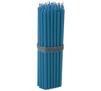 NKlaus - 50x velas en barra azul claro sin goteo L 16cm Cera de parafina de calidad 36111