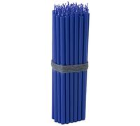NKlaus - 50x velas en barra azul sin hollín y sin goteo L 16cm Cera de parafina Premium 36112