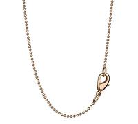 NKlaus 70cm elegante cadena de bolas redonda de latón chapado en oro 1,2mm de ancho collar fino 8566