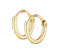 NKlaus 9,0mm par 375 oro amarillo criollo pendientes de oro 8878