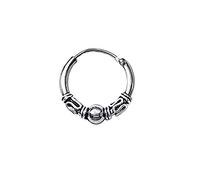 NKlaus 925 Plata Pendiente Único Celta Criollo Gótico Bali Único 16mm 5046