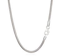 NKlaus auténtica cadena de serpiente de plata de ley 925 cadena de plata 45cm 1,90mm 6,6gr 5937